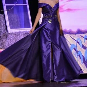 Purple formal gown